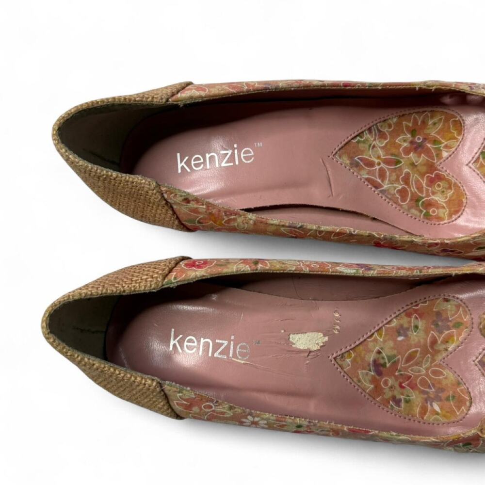 Kenzie Y2K Coquette Doll Fairy core Pink Patterned Closed Toe Pump Heel size 8.5 - Picture 6 of 8